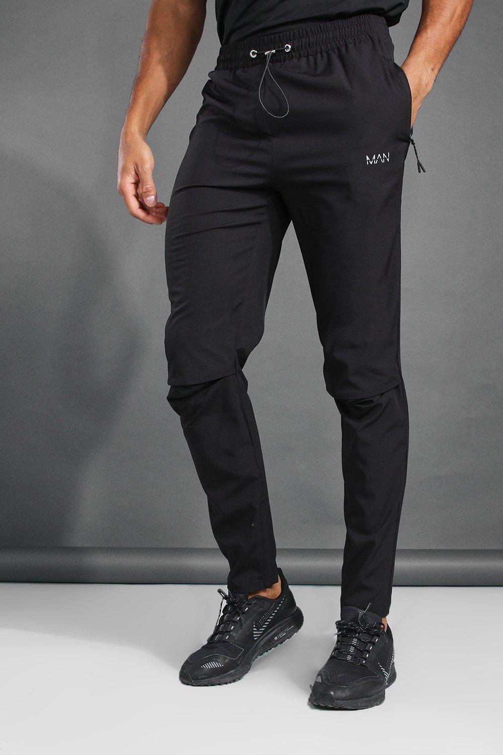 Man Active Gym Lightweight Plain Track Pant