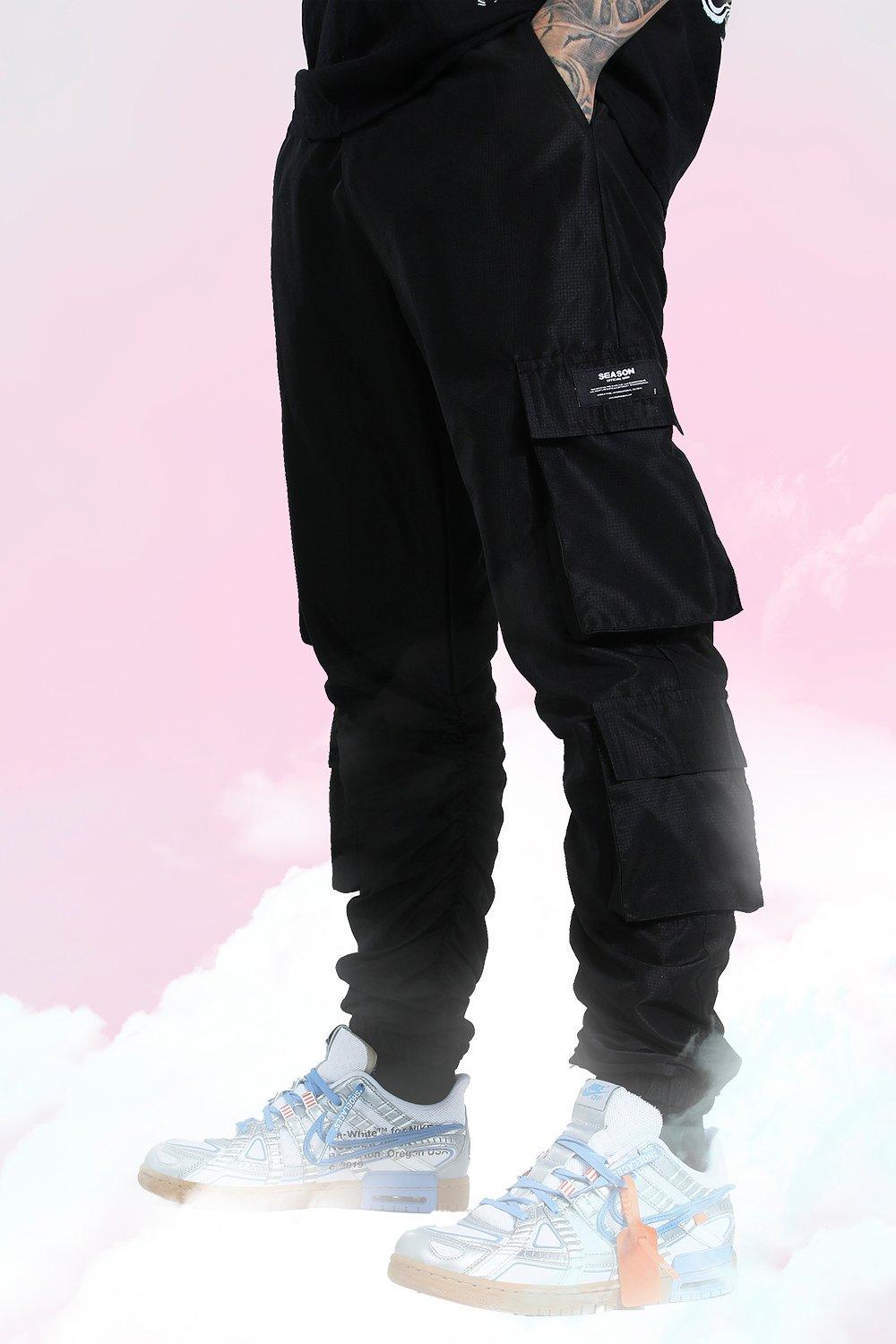 boohoo mens cargo trousers