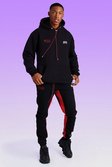 Black Skinny Fit Official Worldwide Bungee Cord Jogger