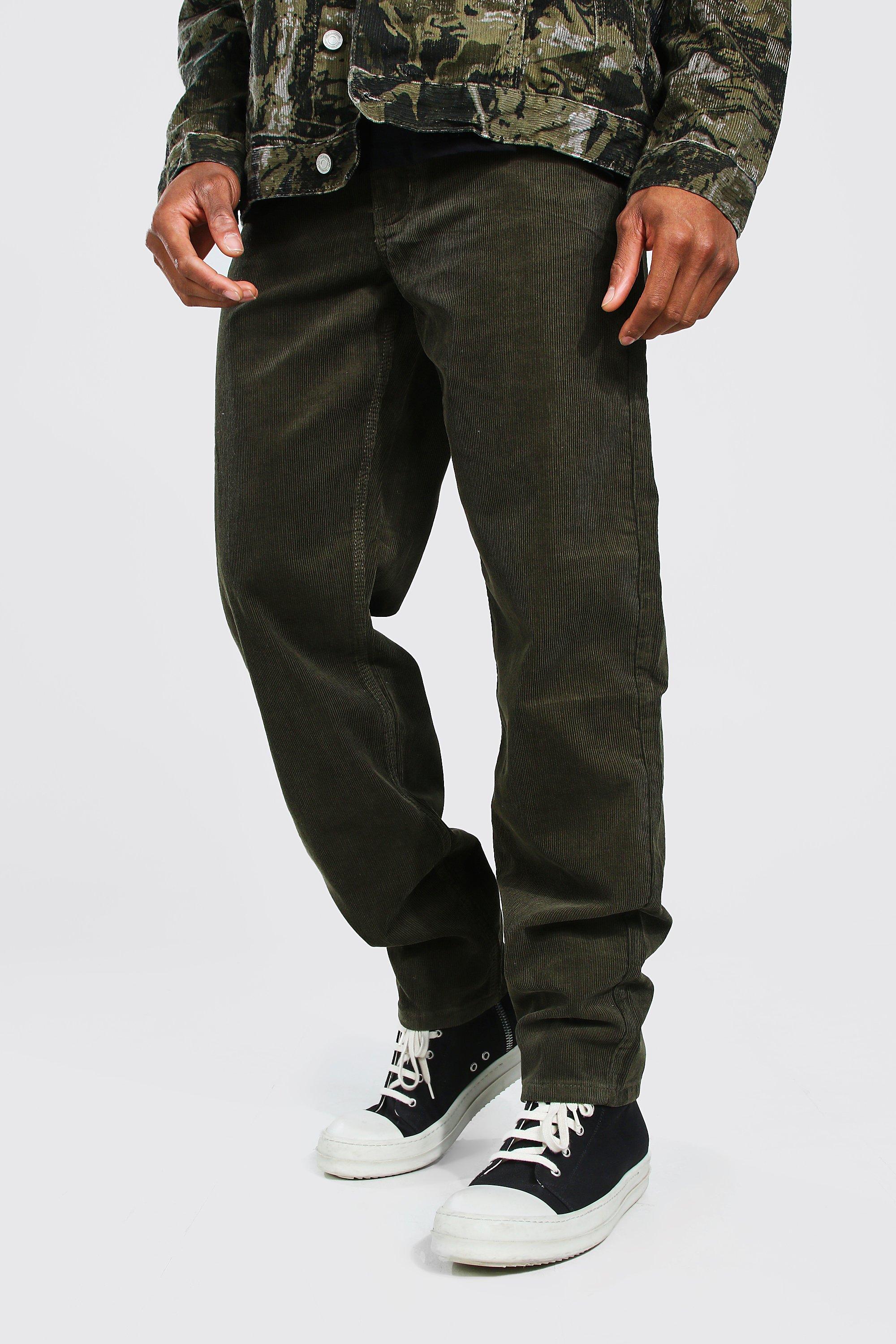 relaxed fit corduroy trousers