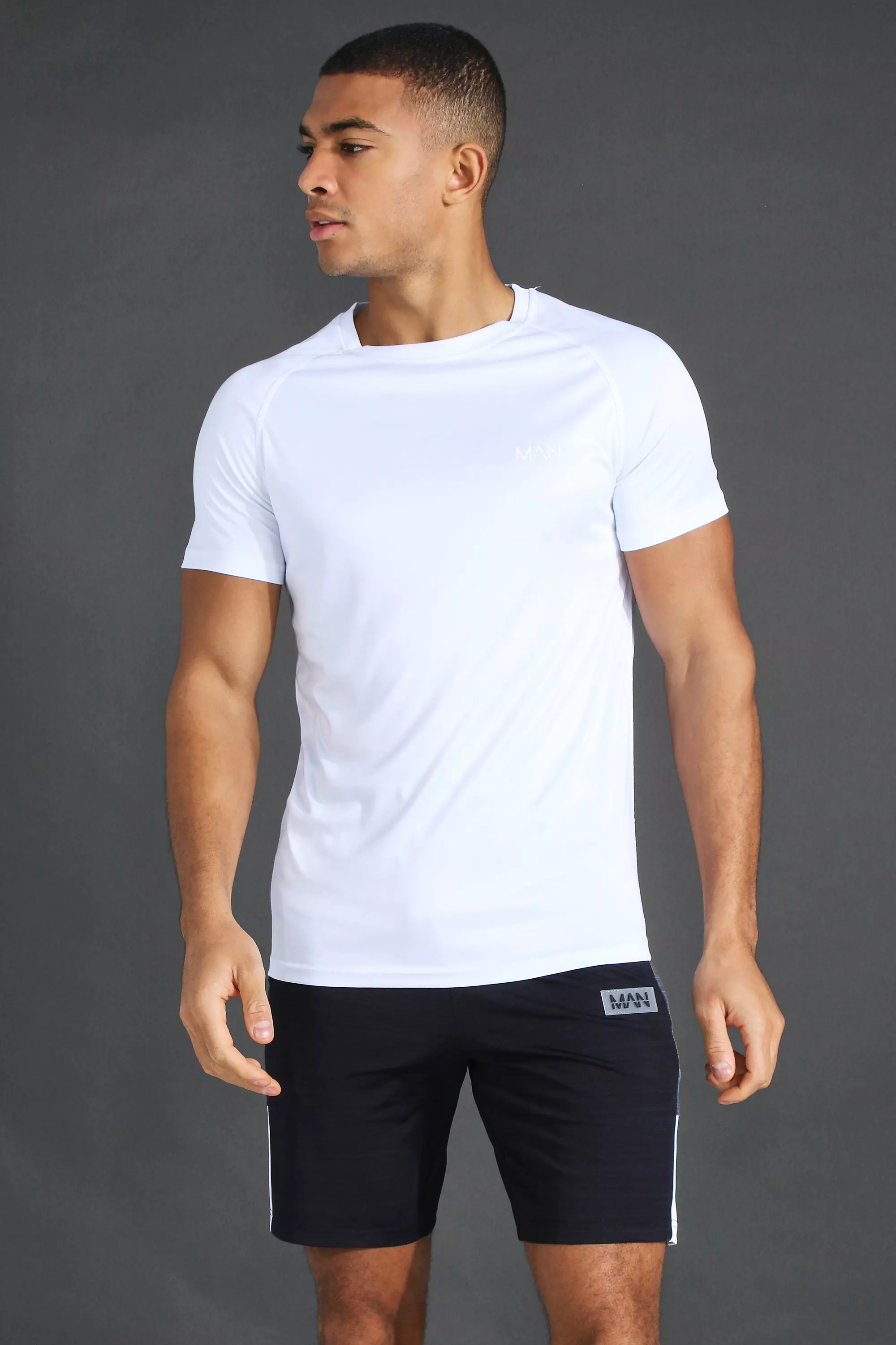 Multi Man Active Raglan T-Shirts (2 Stuks) alternatieve afbeelding