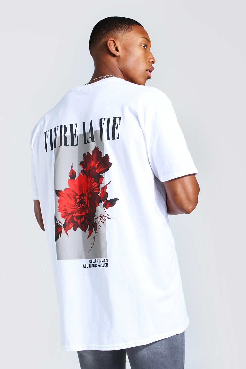 Oversized T-shirt With Los Angeles Back Print from Boohooman on