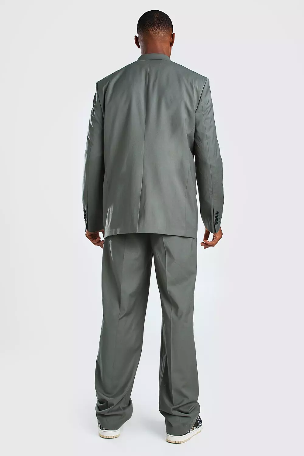 Sage Relaxed Plain Double Breasted Suit Jacket alternative image