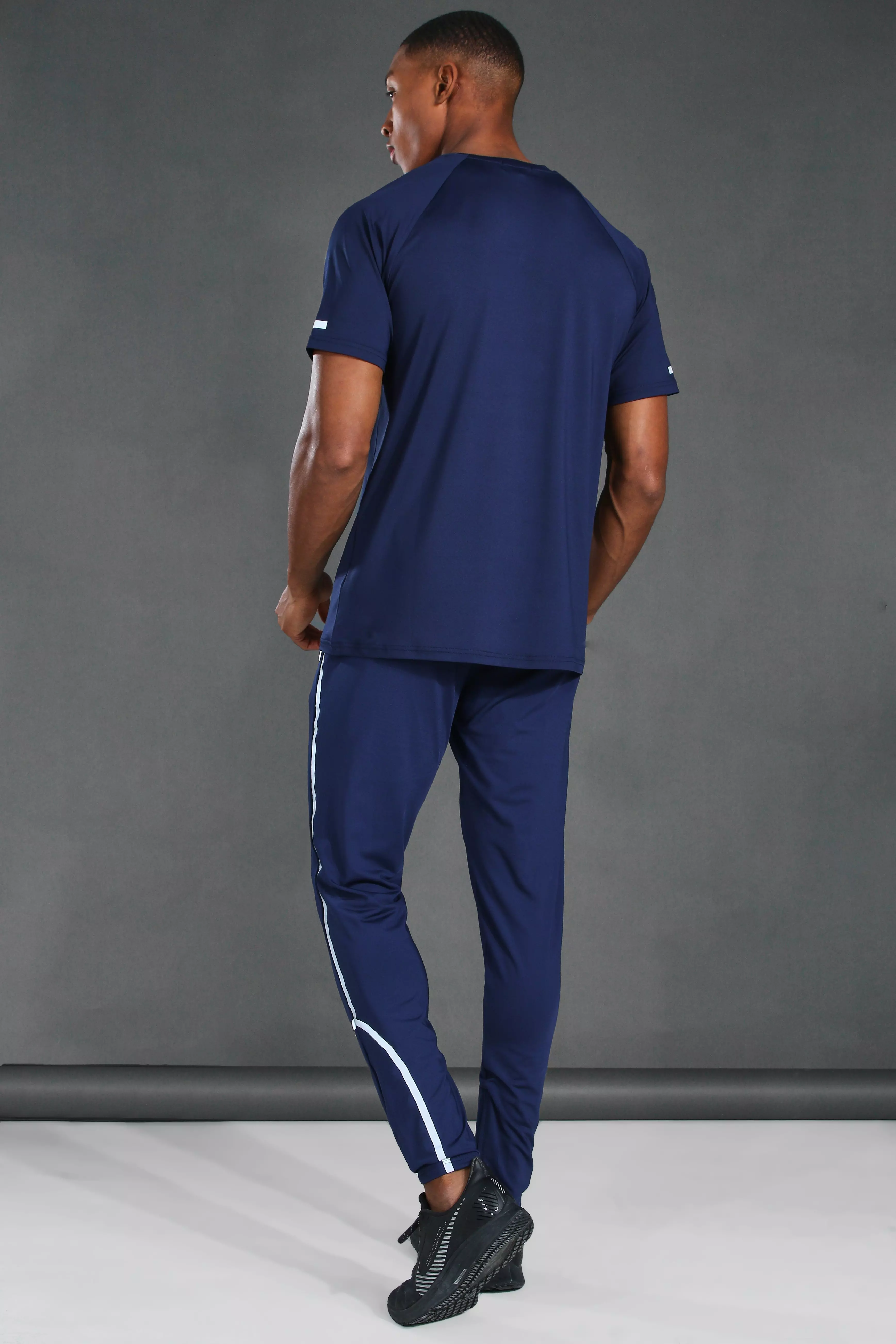 Boohooman reflective joggers hotsell