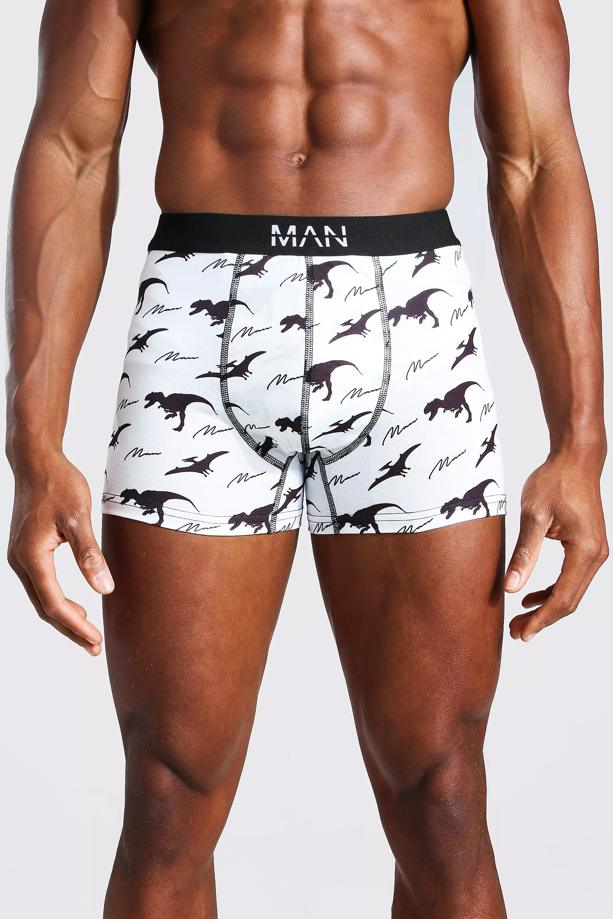 Boxer Man Dash Con Dinosauri - Set Di 3 Paia, Multi immagine alternativa