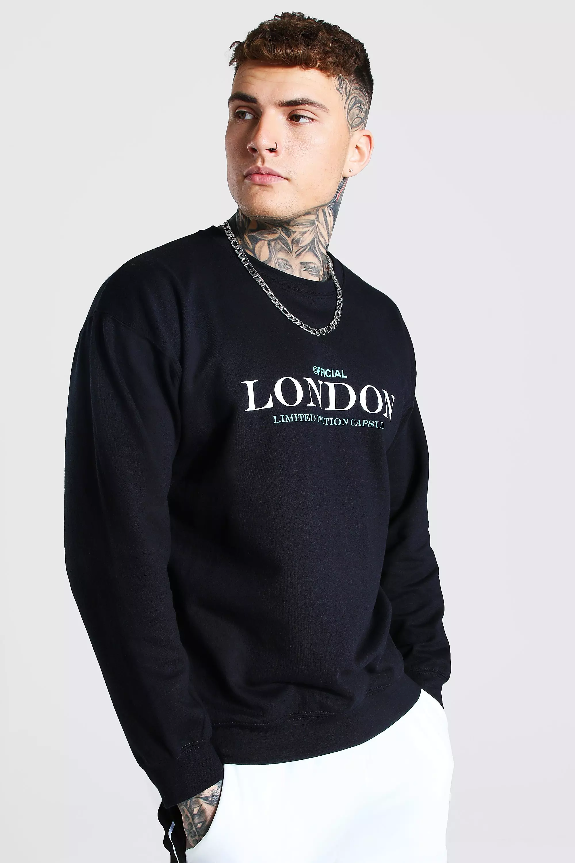 Oversized London Print Sweatshirt alternative image