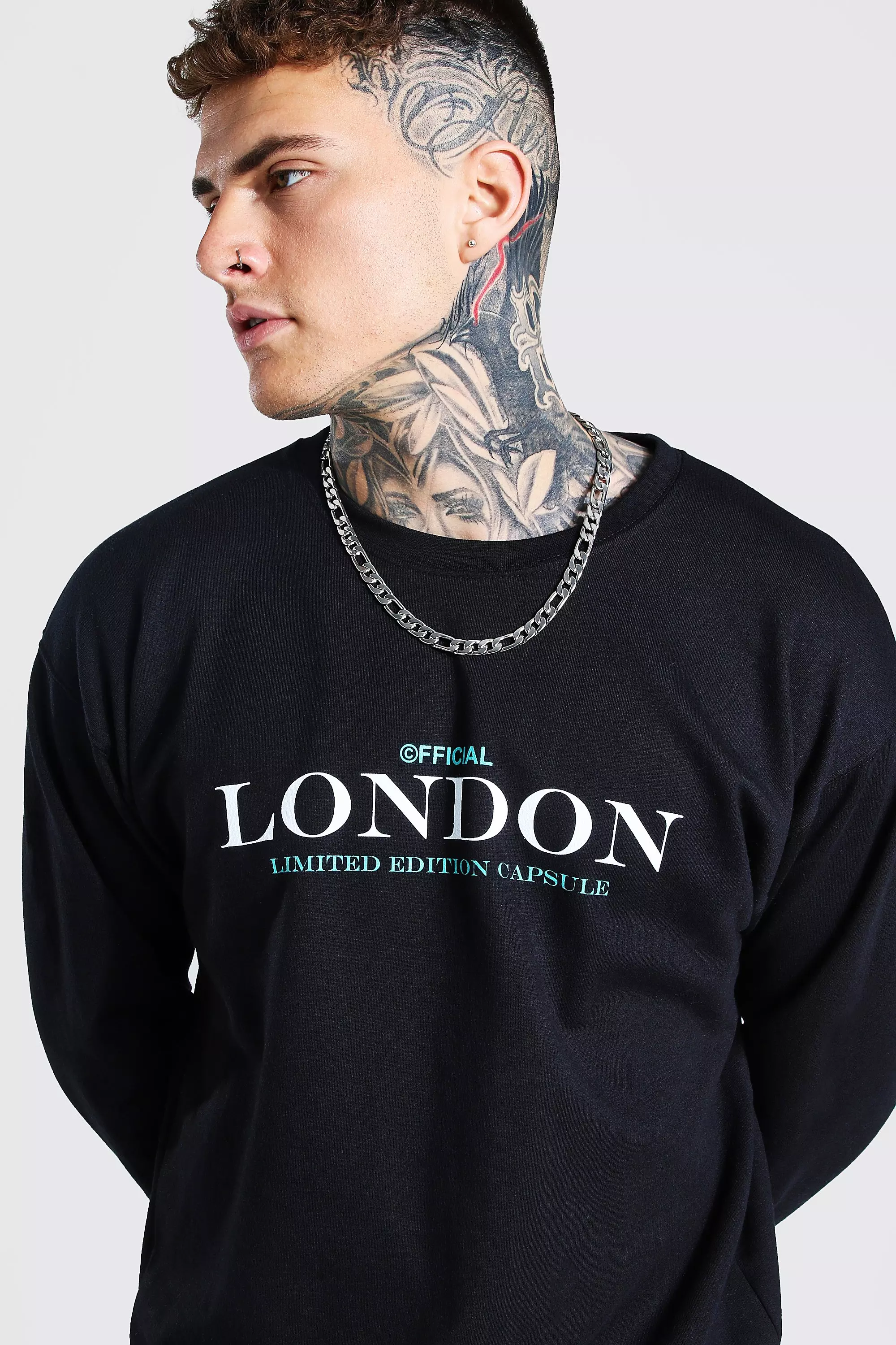 Oversized London Print Sweatshirt alternative image