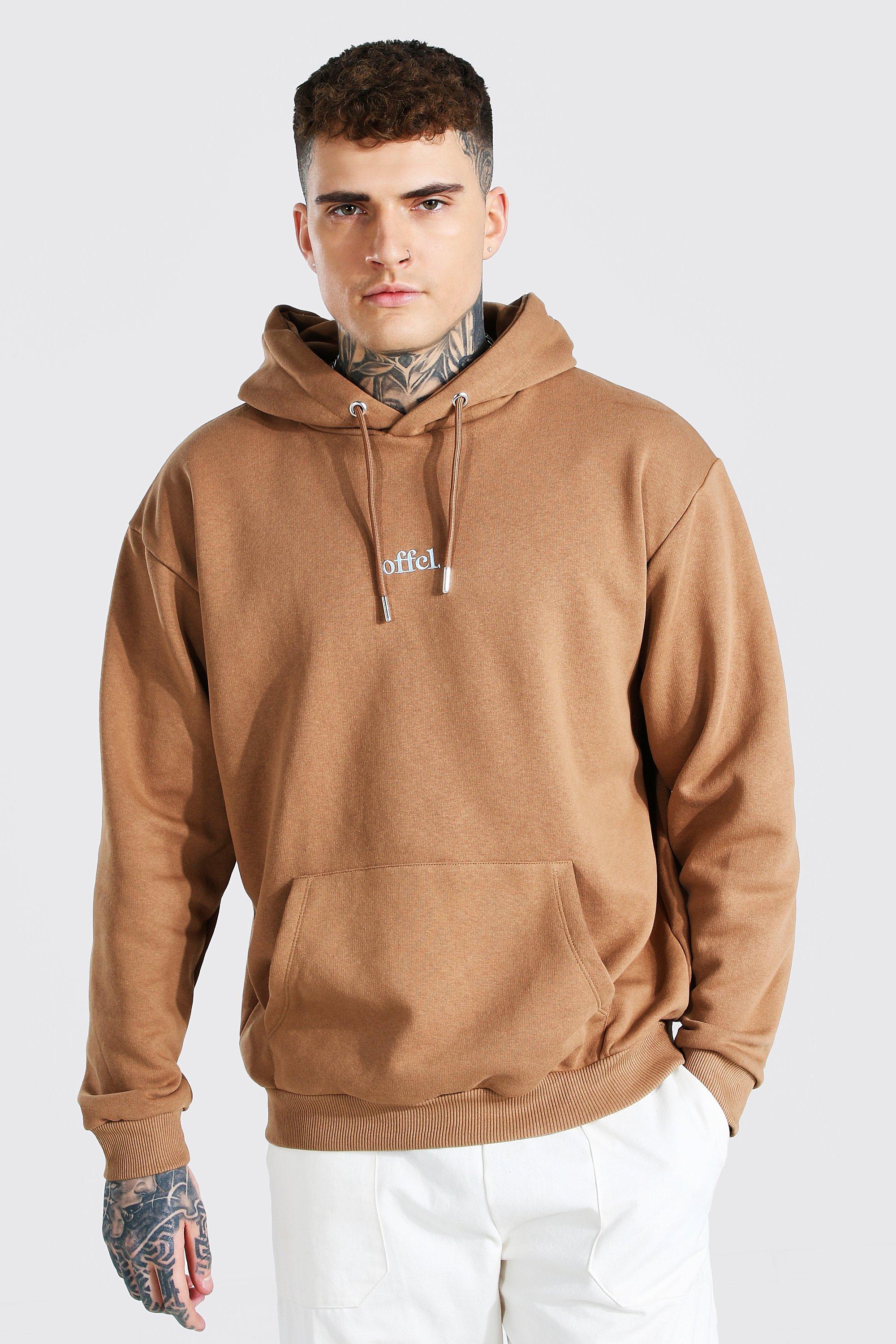 Embroidered hot sale hoodie men