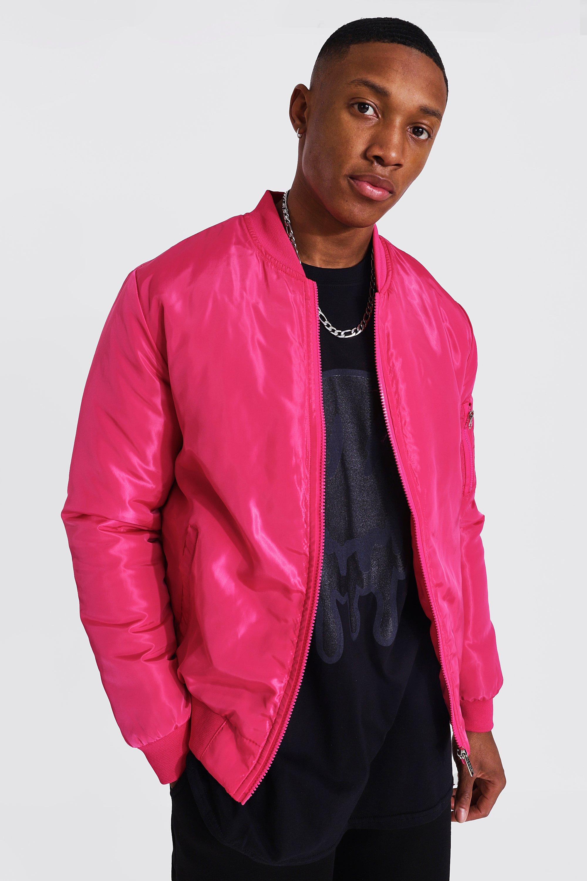 Mens on sale pink bomber