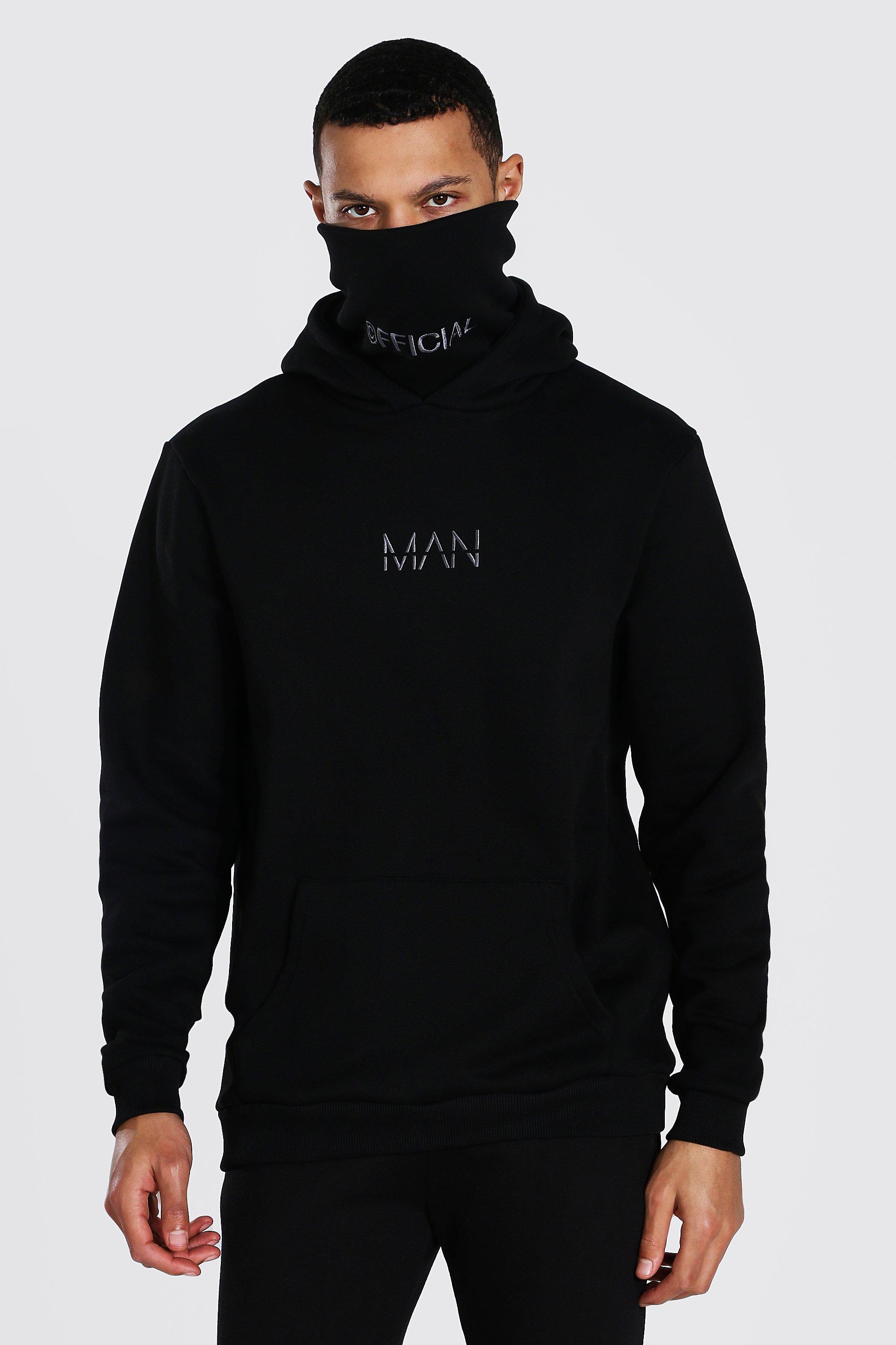 Black snood hoodie new arrivals