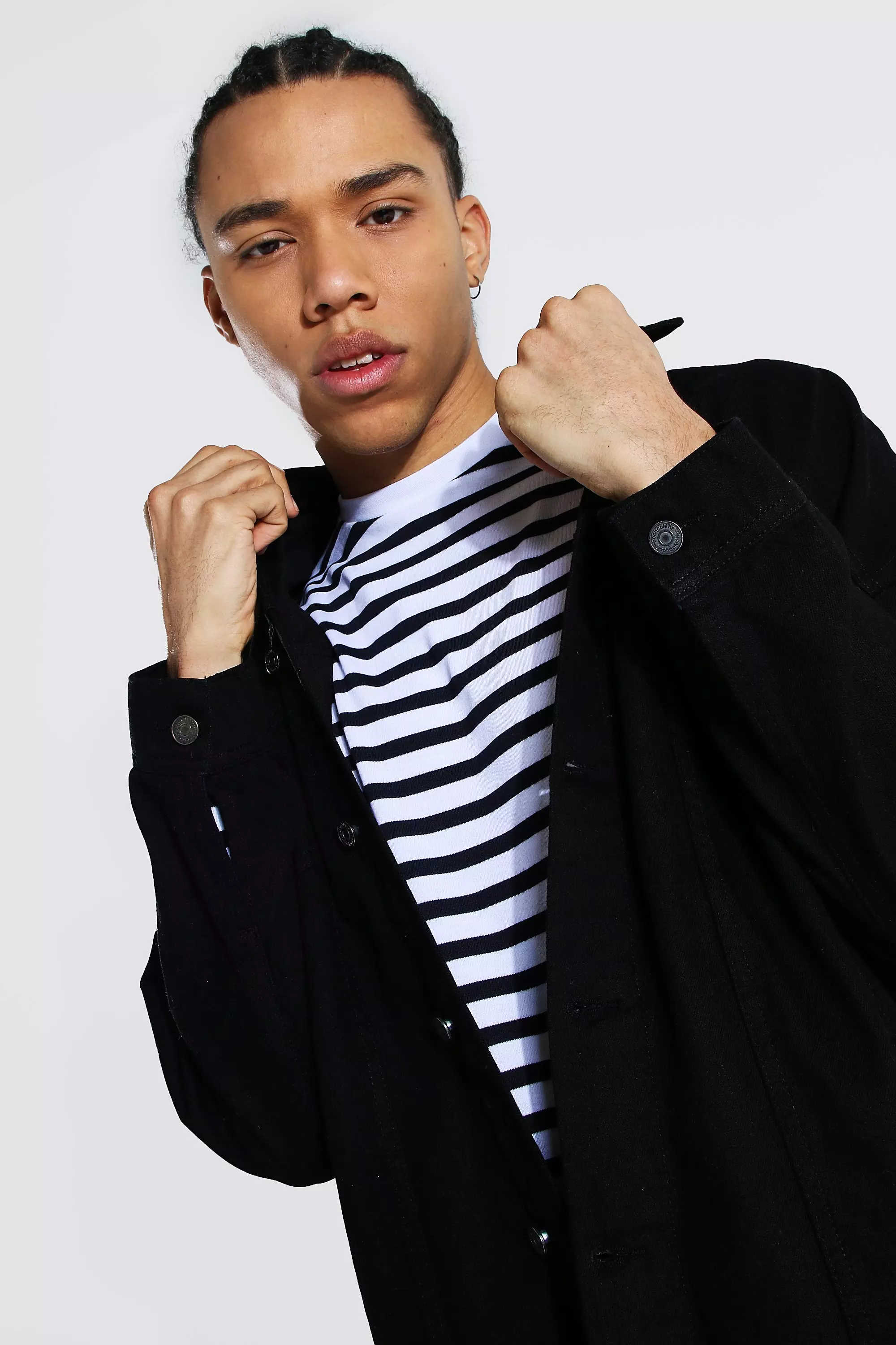 Tall oversized denim jacket sales