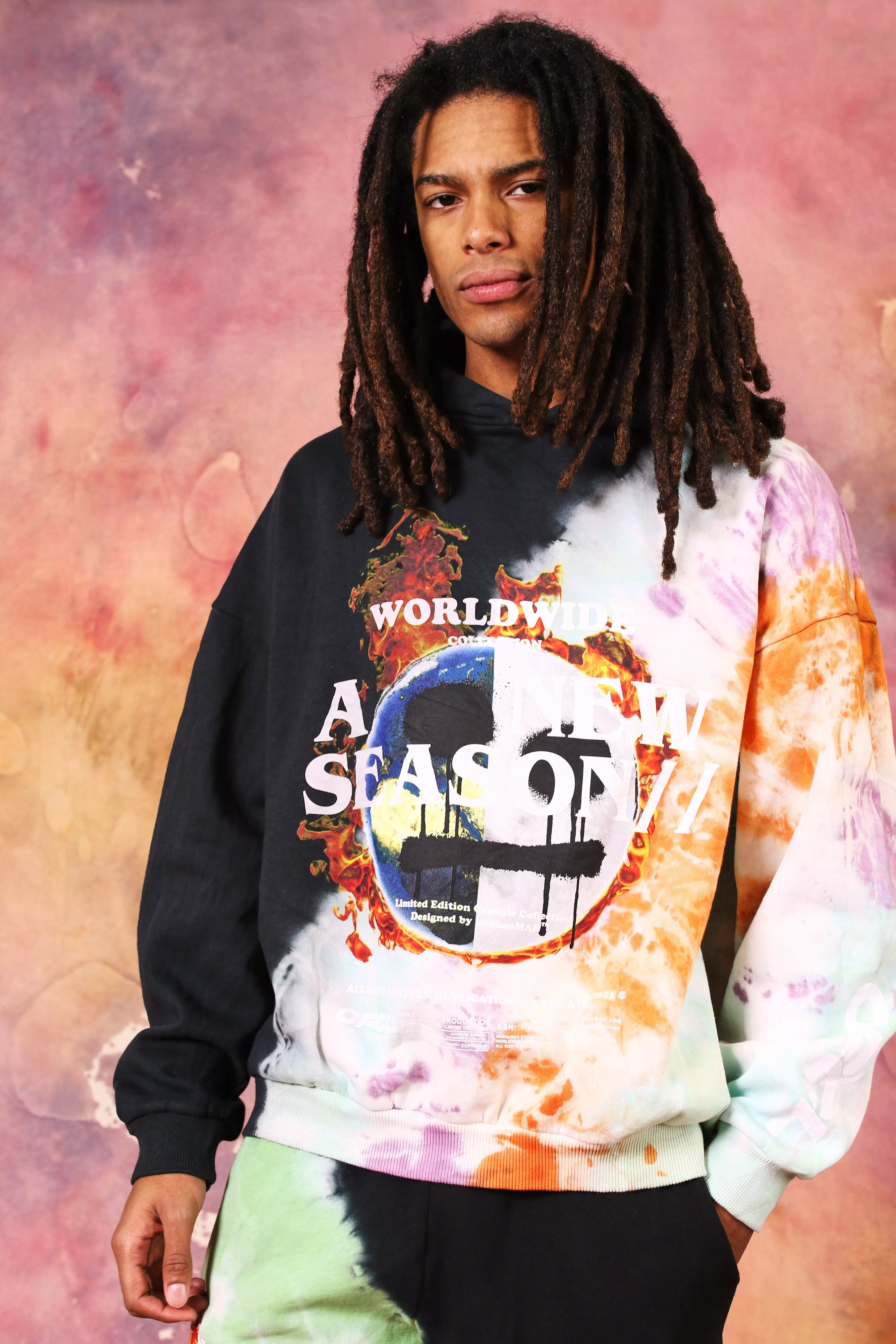 Tie dye drip hoodie deals