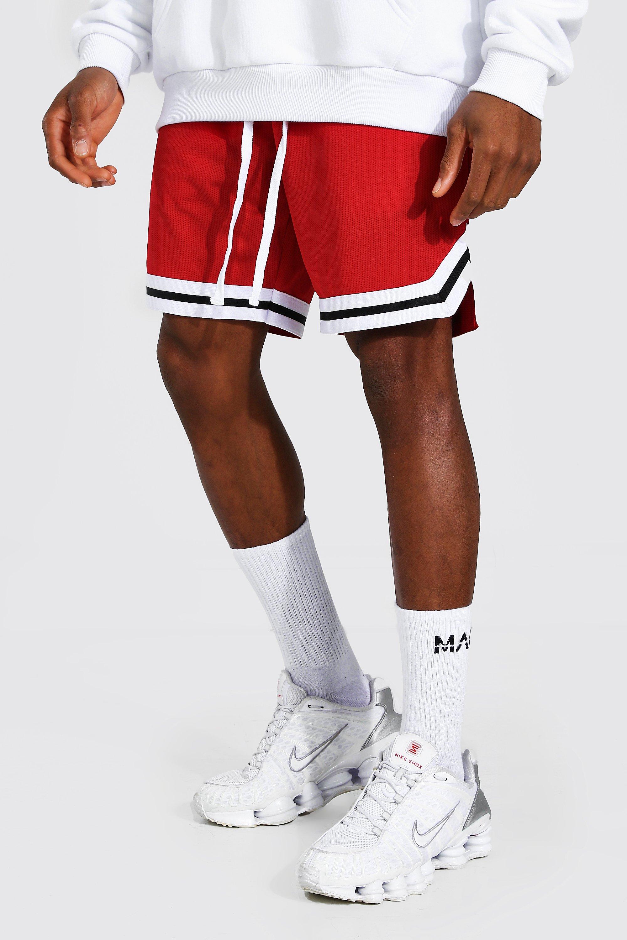 boohooMAN Men's Oversized Boxy Basketball Short Set