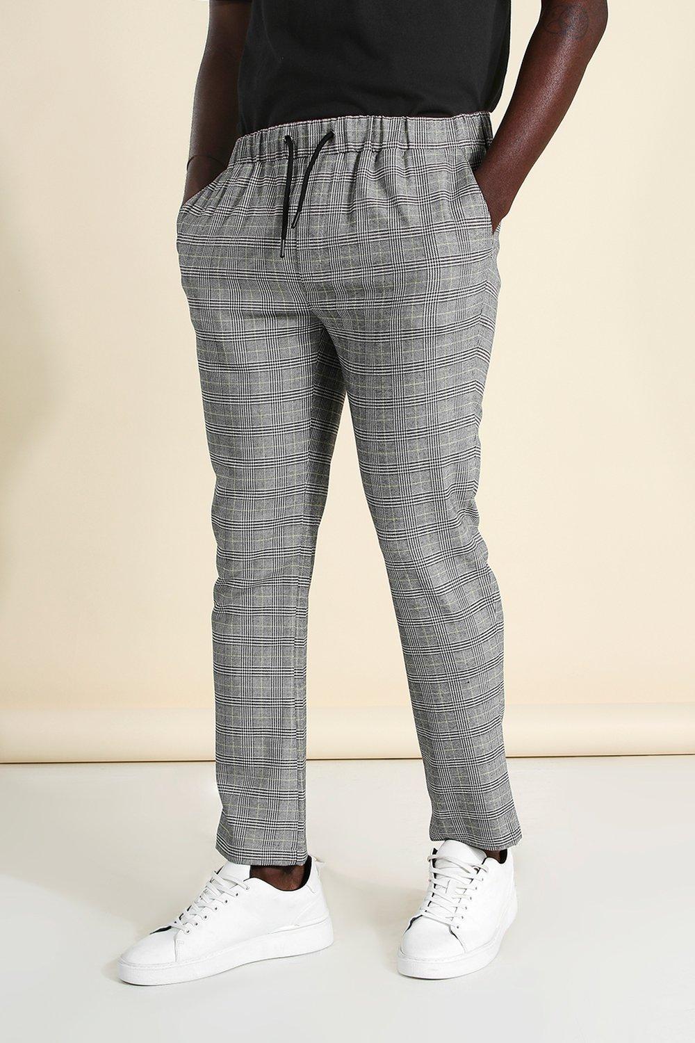 skinny cropped joggers mens
