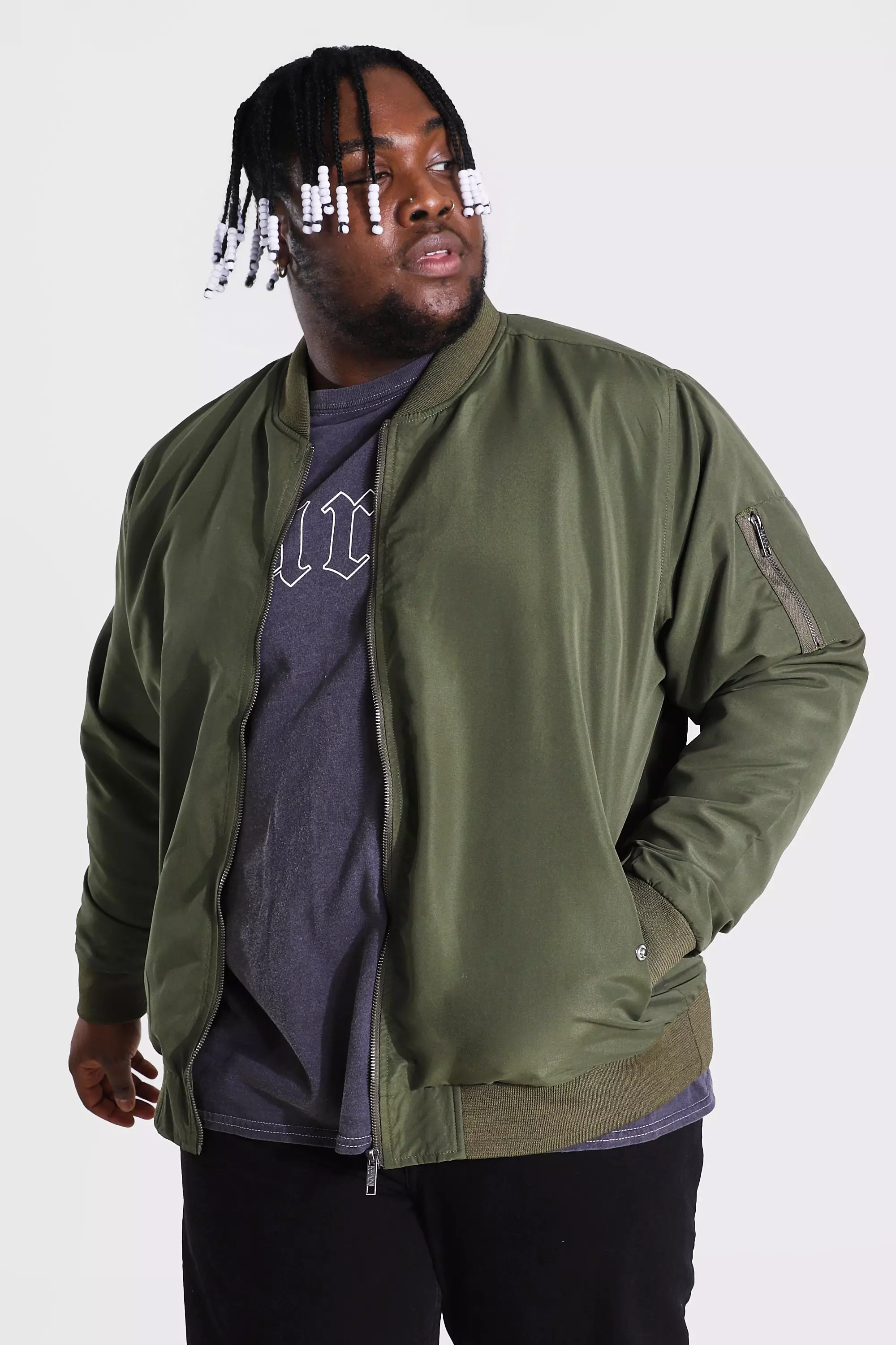 Plus size bomber best sale