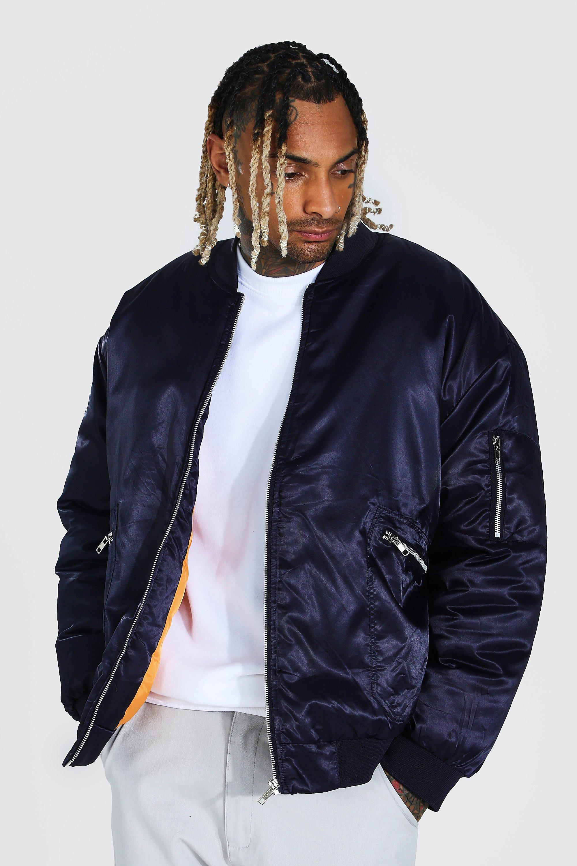 Oversized Padded Smart Ma1 Bomber boohooMAN