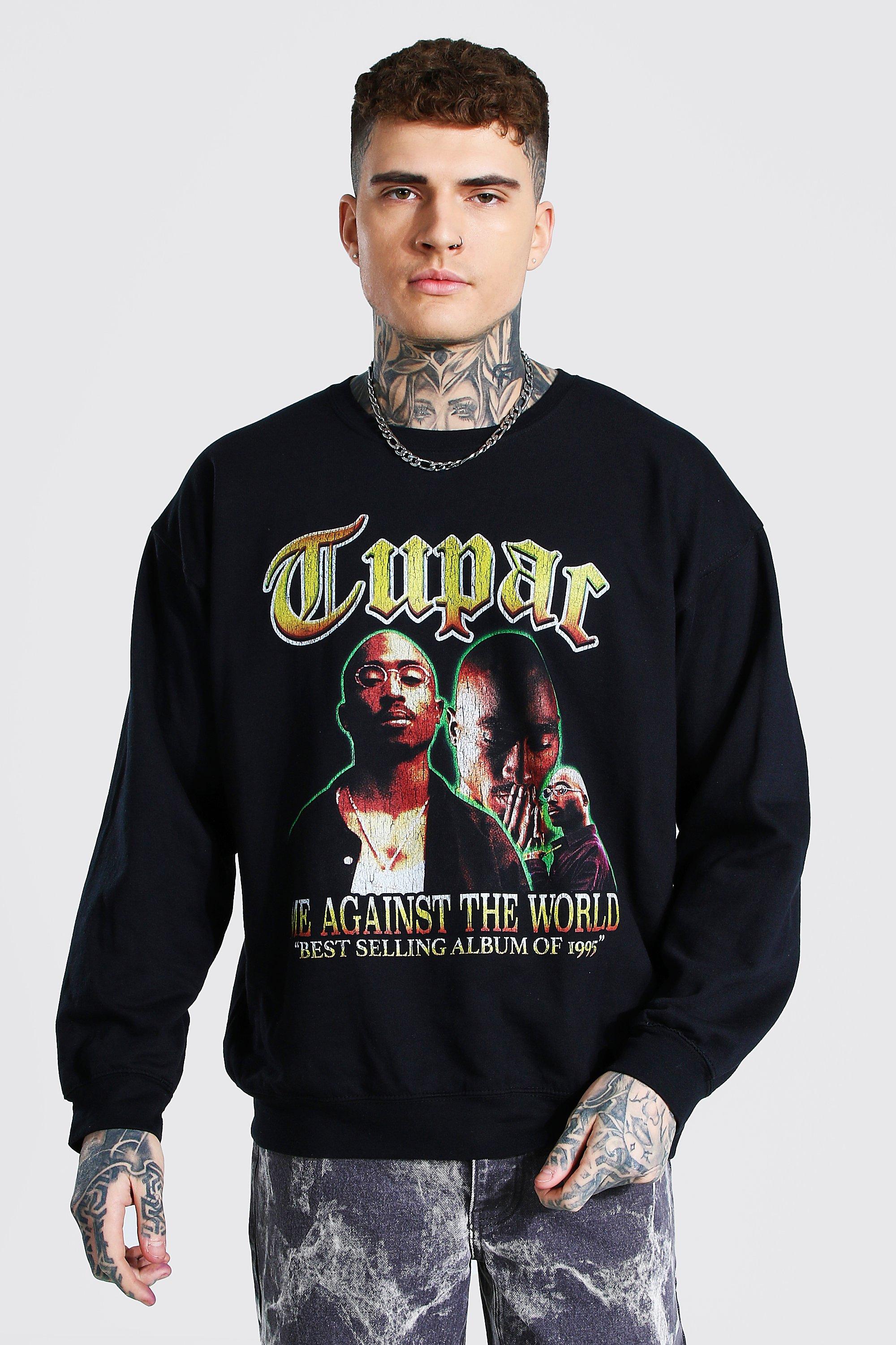 Oversized Tupac Photo License Hoodies