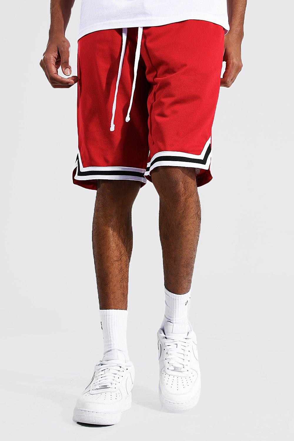 Tall Mesh Basketball Shorts With Tape