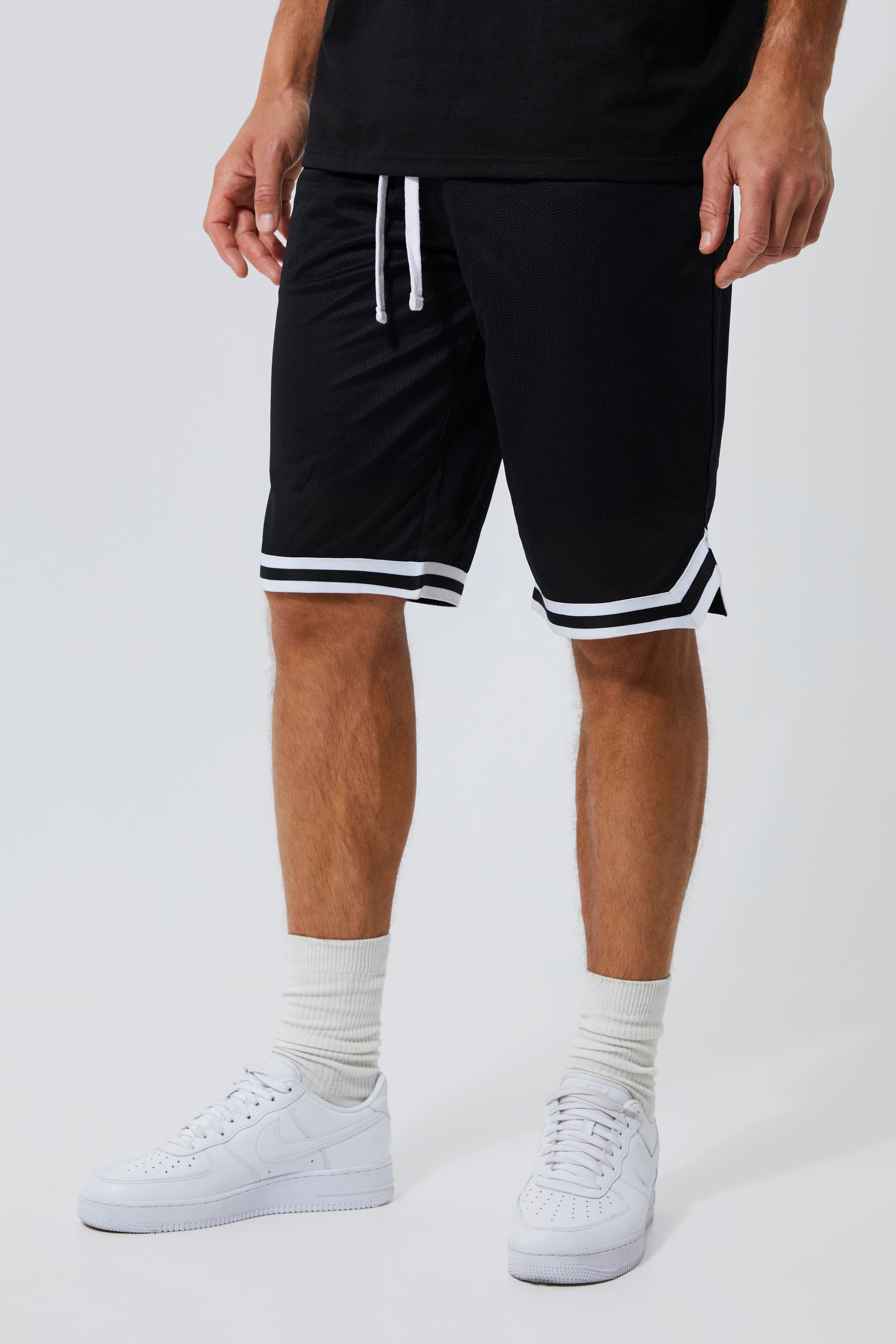 Tall Mesh Basketball Shorts With Tape