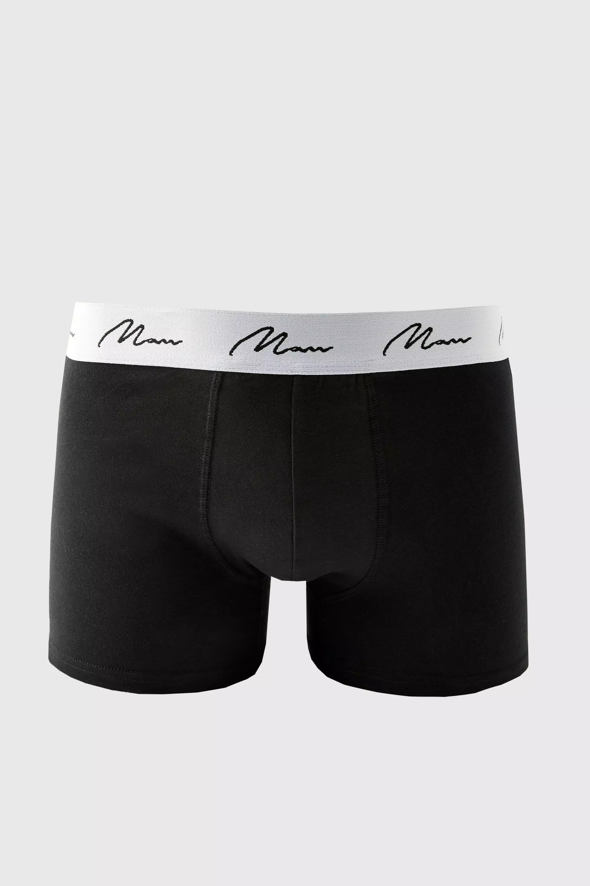 Black 3 Pack MAN Signature Trunks alternative image