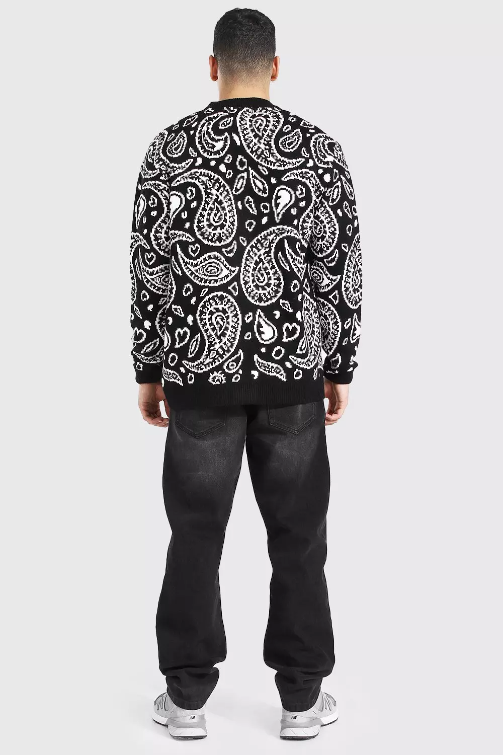 【BAON】[unisex] Denkino round over knit Junya Watanabe MAN Wool Interlock Knit Sweater in Dark Brown