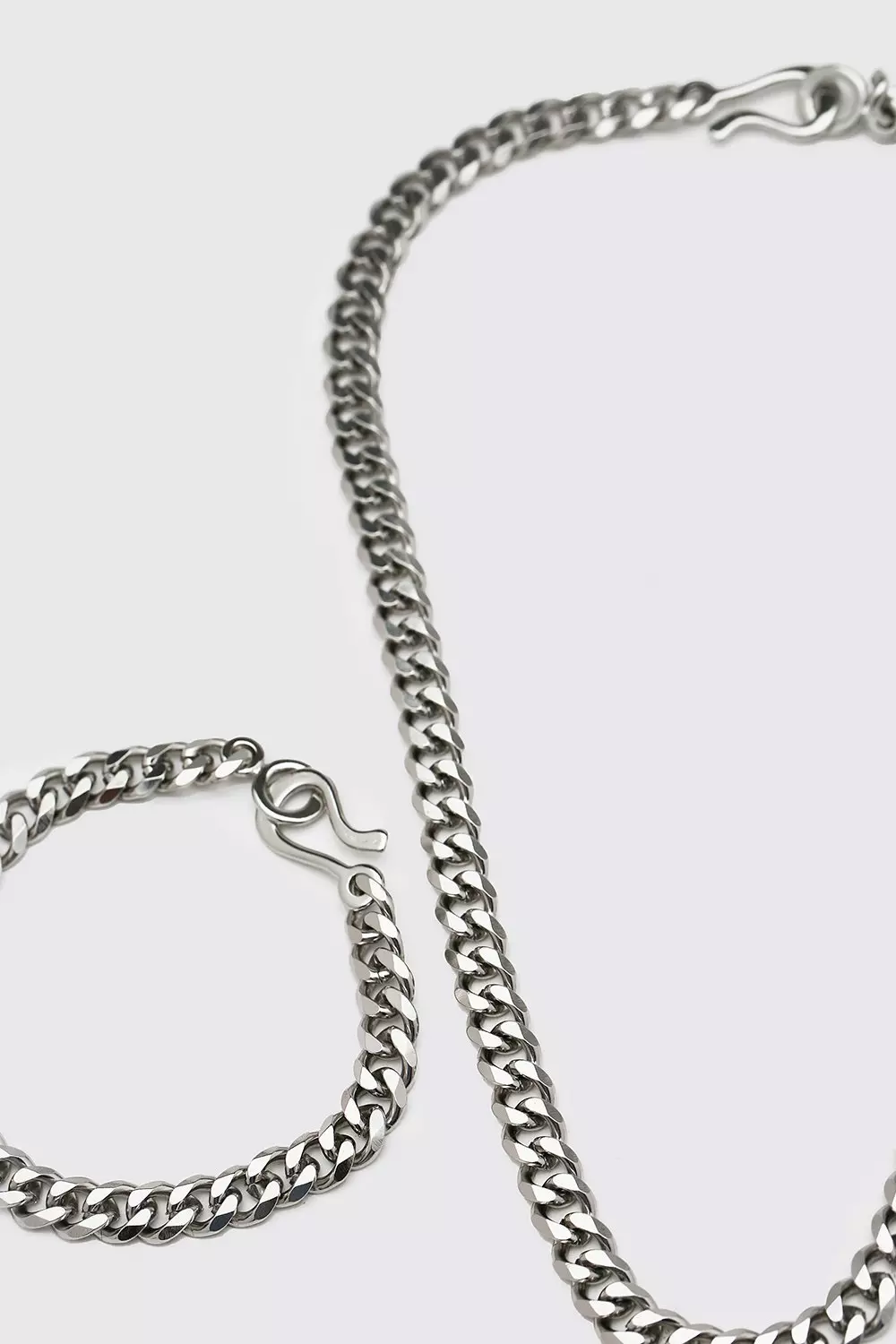 Chunky Chain And Bracelet Set | boohooMAN USA