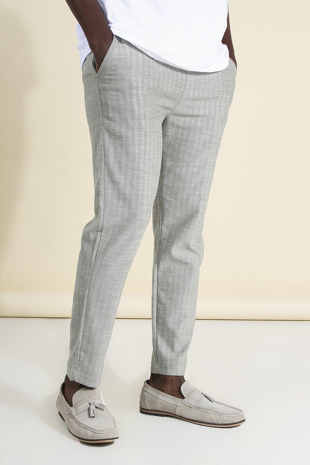 skinny cropped joggers mens