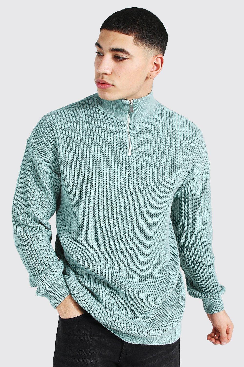 Boohooman half zip online jumper