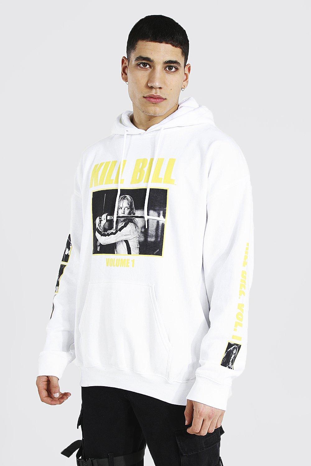 champán Intercambiar Yogur Oversized Kill Bill Sleeve License Hoodie | boohooMAN USA