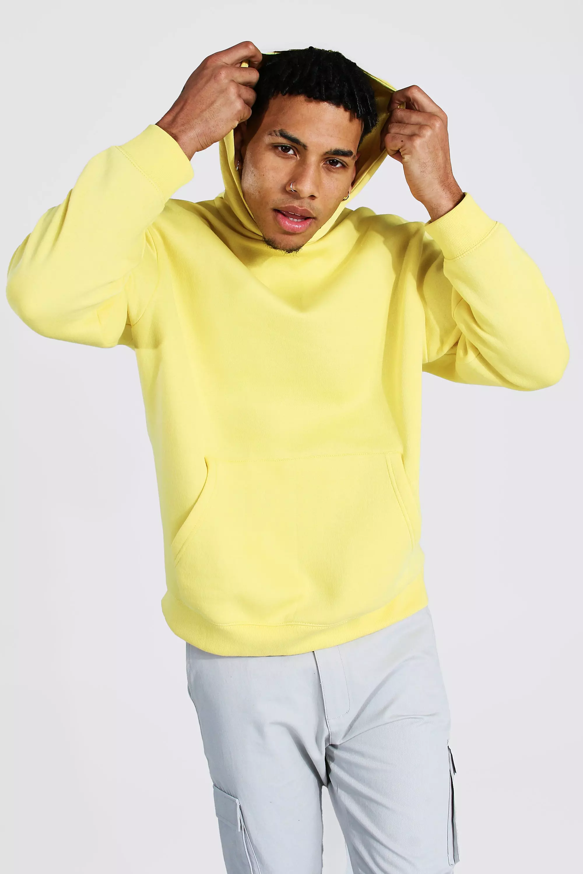 Oversized Over The Head Hoodie boohooMAN IE
