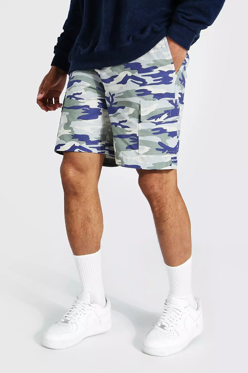 Camo Twill Cargo Short Stone