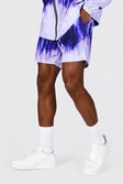 Lilac Middellange Soft-Shell Tie Dye Shorts