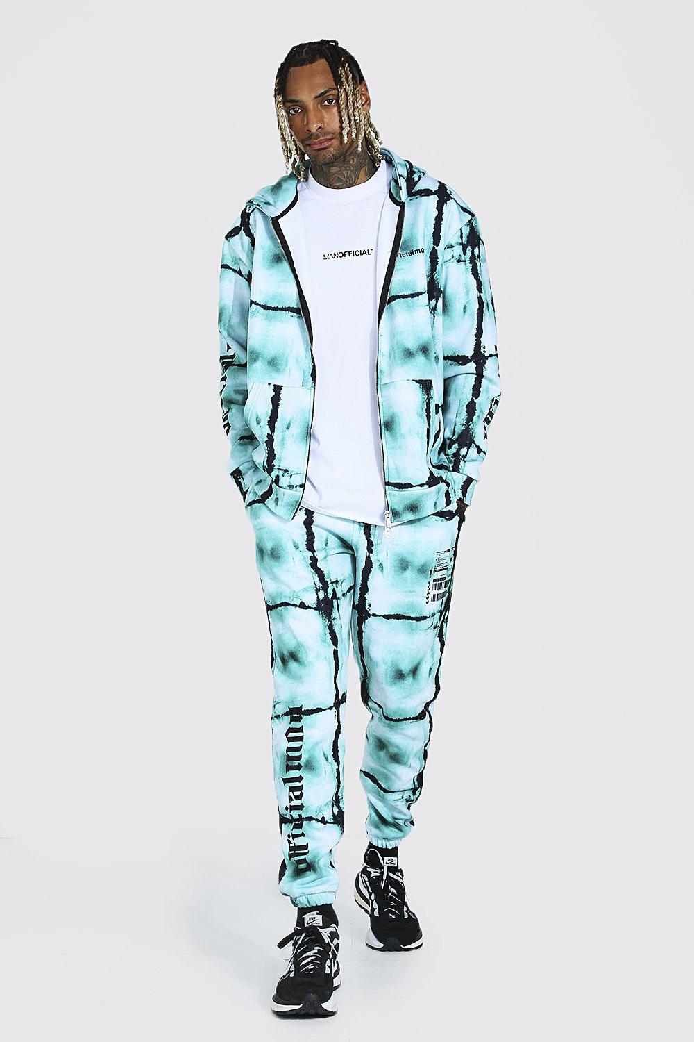 boohooman beige tracksuit