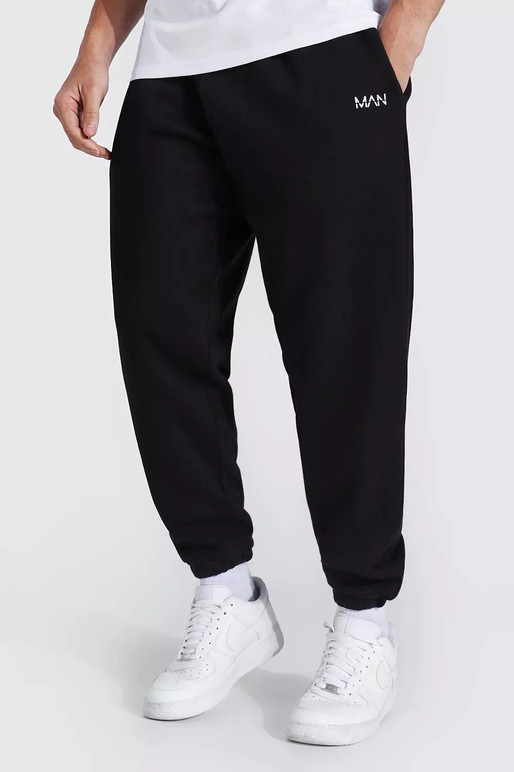 Boohooman loose fit joggers hotsell