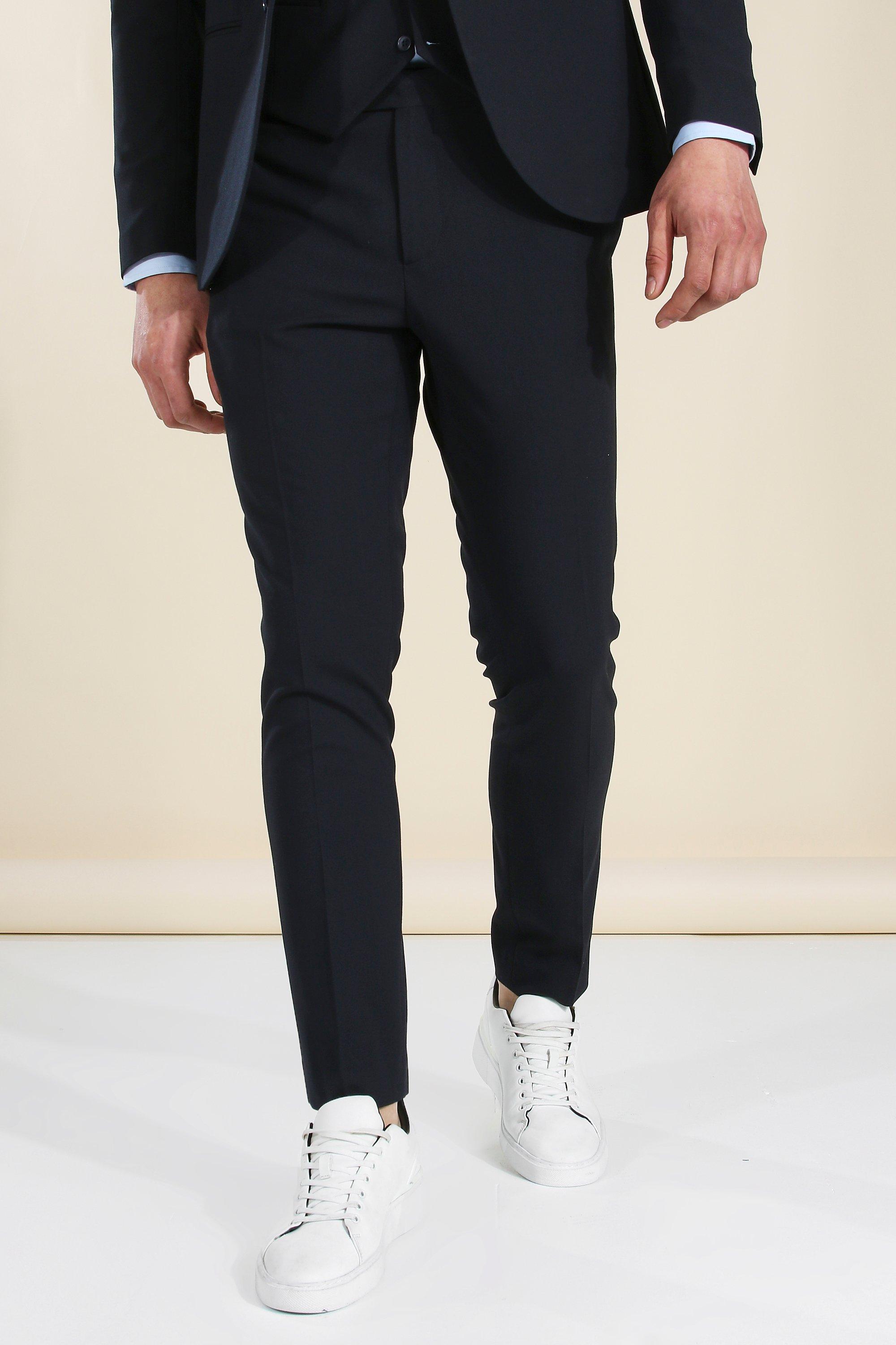 Dunkelblaue Skinny Anzughose, Navy