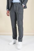 Slim Grey Suit Jogger Trousers