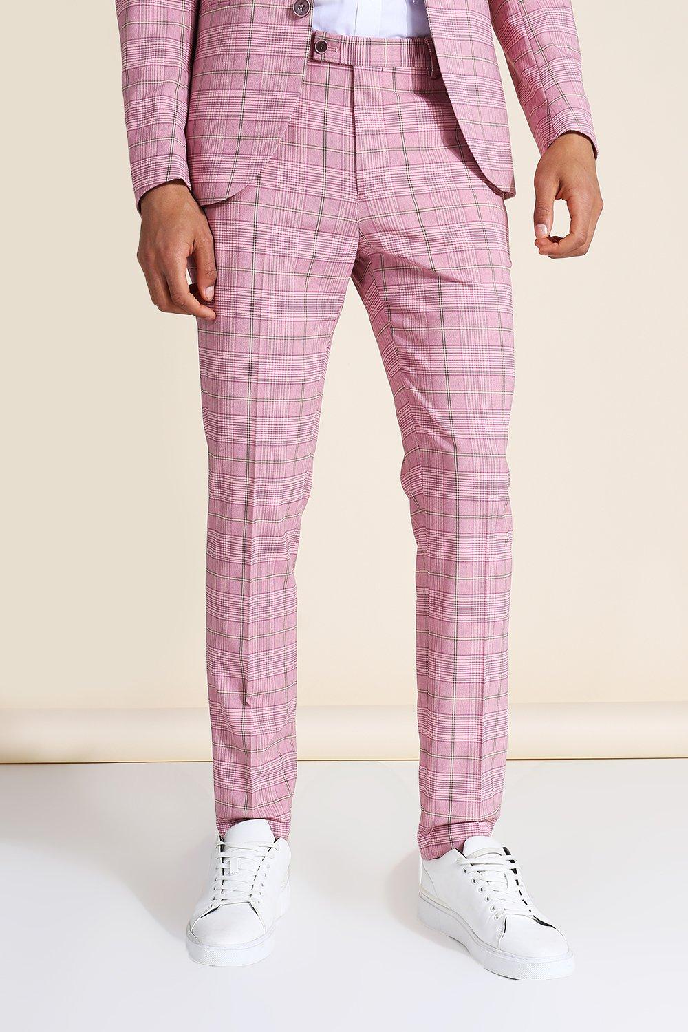 Boohooman clearance check trousers