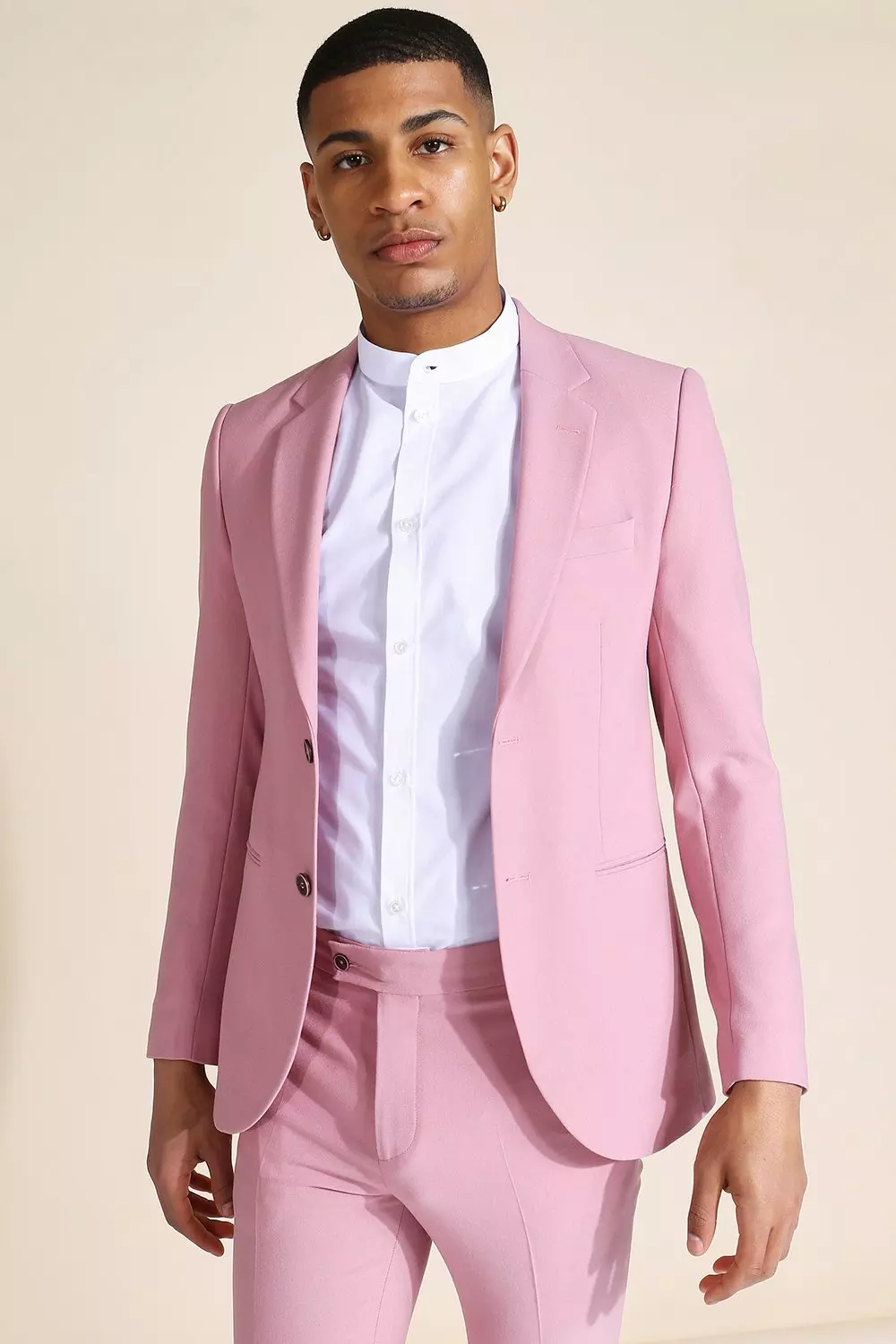 Super Skinny Pink Suit Pants