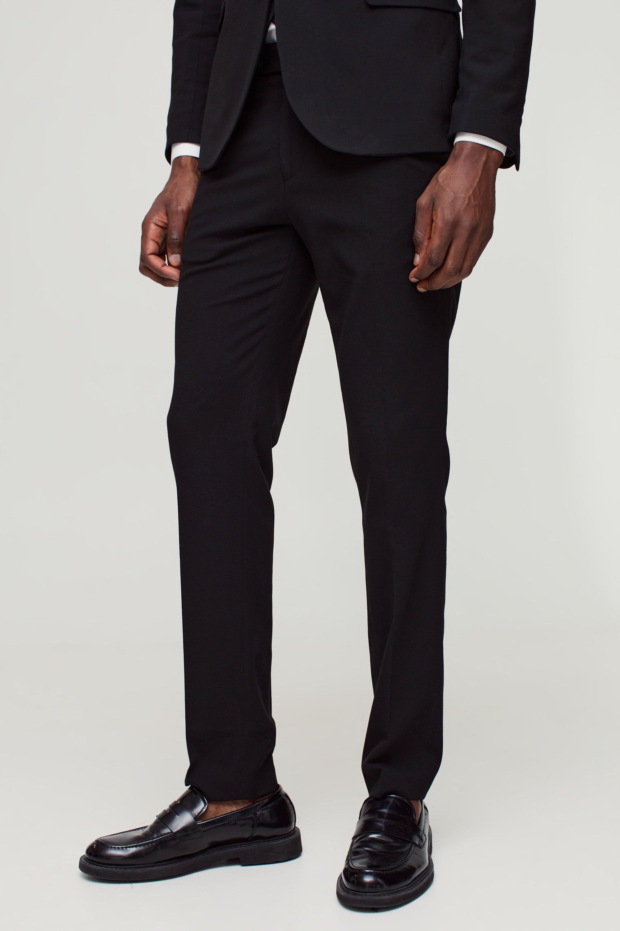 COMBRAIDED Slim Fit Men Black Trousers - Buy COMBRAIDED Slim Fit