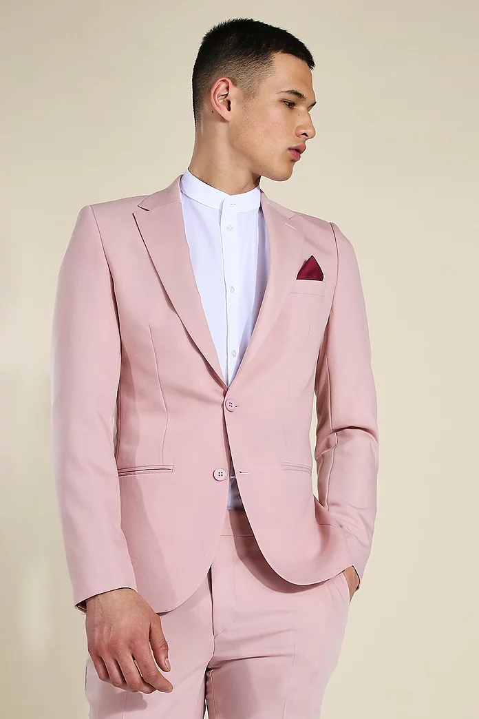 Skinny Light Pink Suit