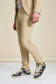 Skinny Camel Suit Trousers