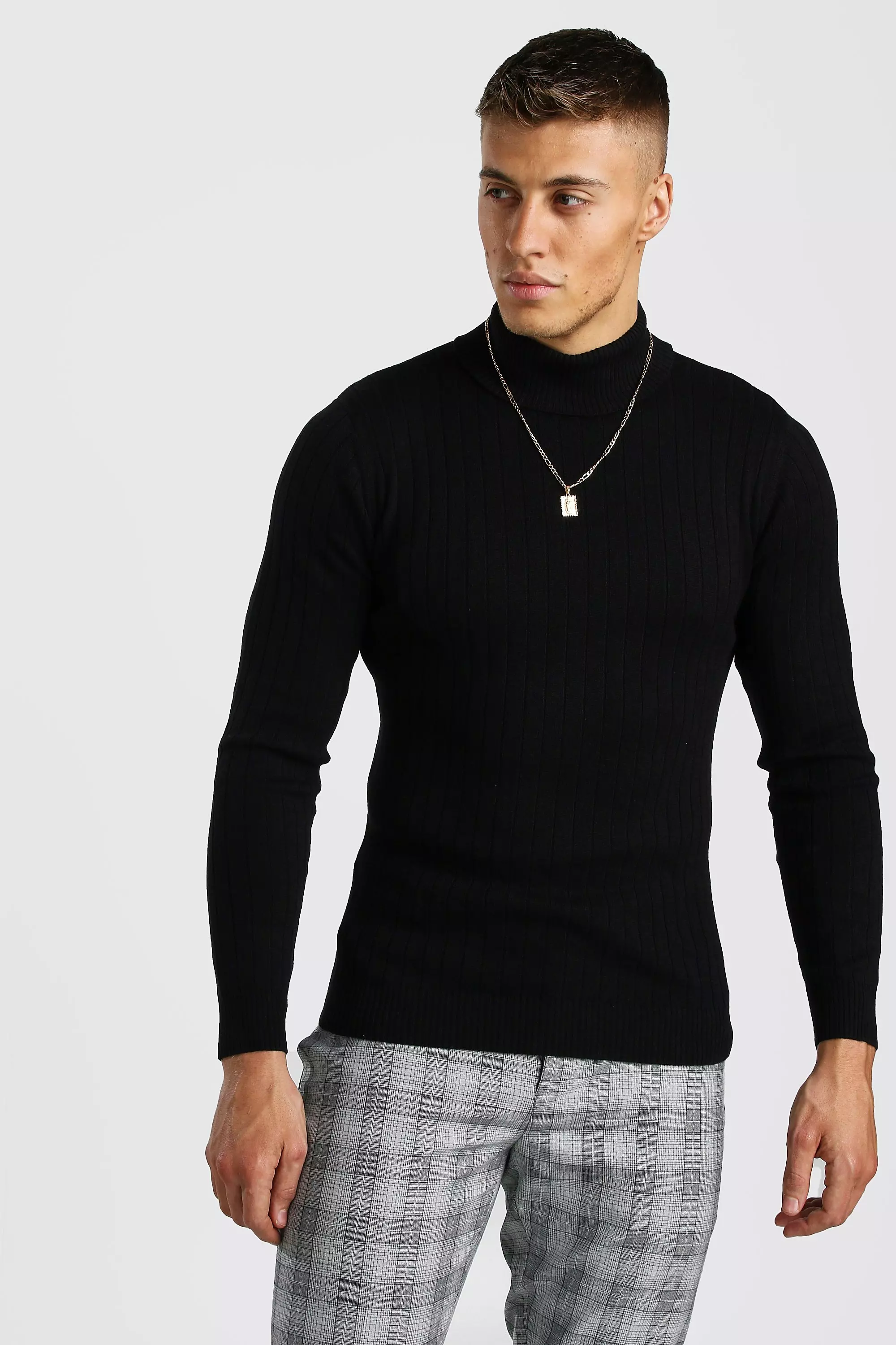 Boohooman turtleneck best sale