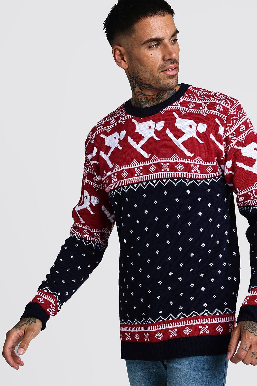 boohoo man christmas jumper