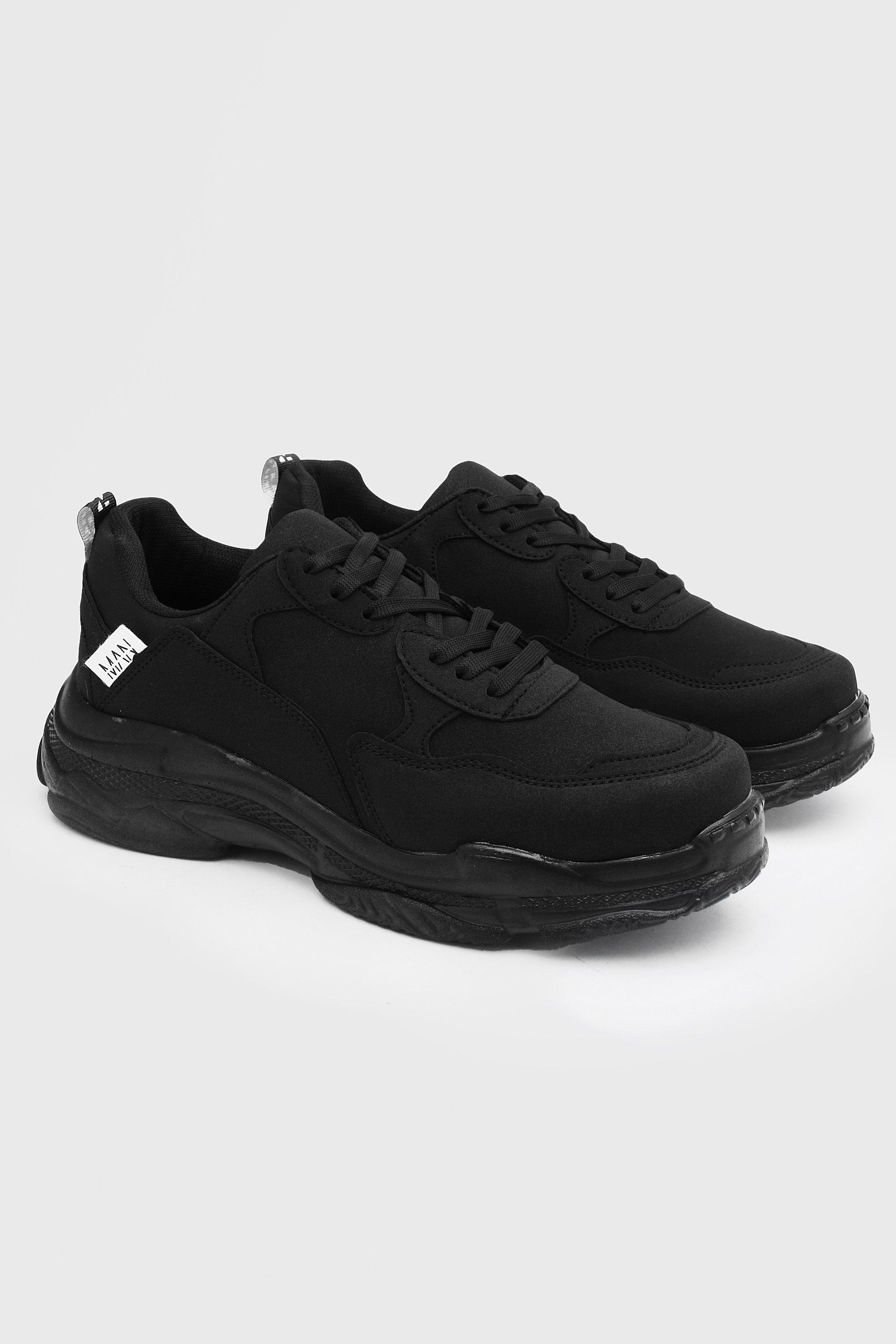 Matte Chunky Sneakers boohooMAN USA