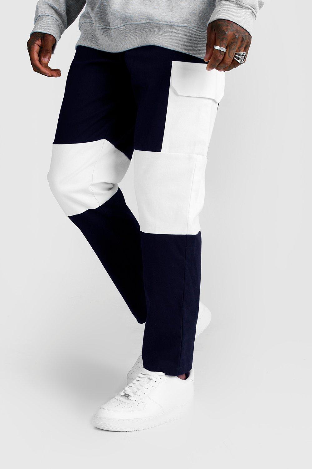 color block cargo pants