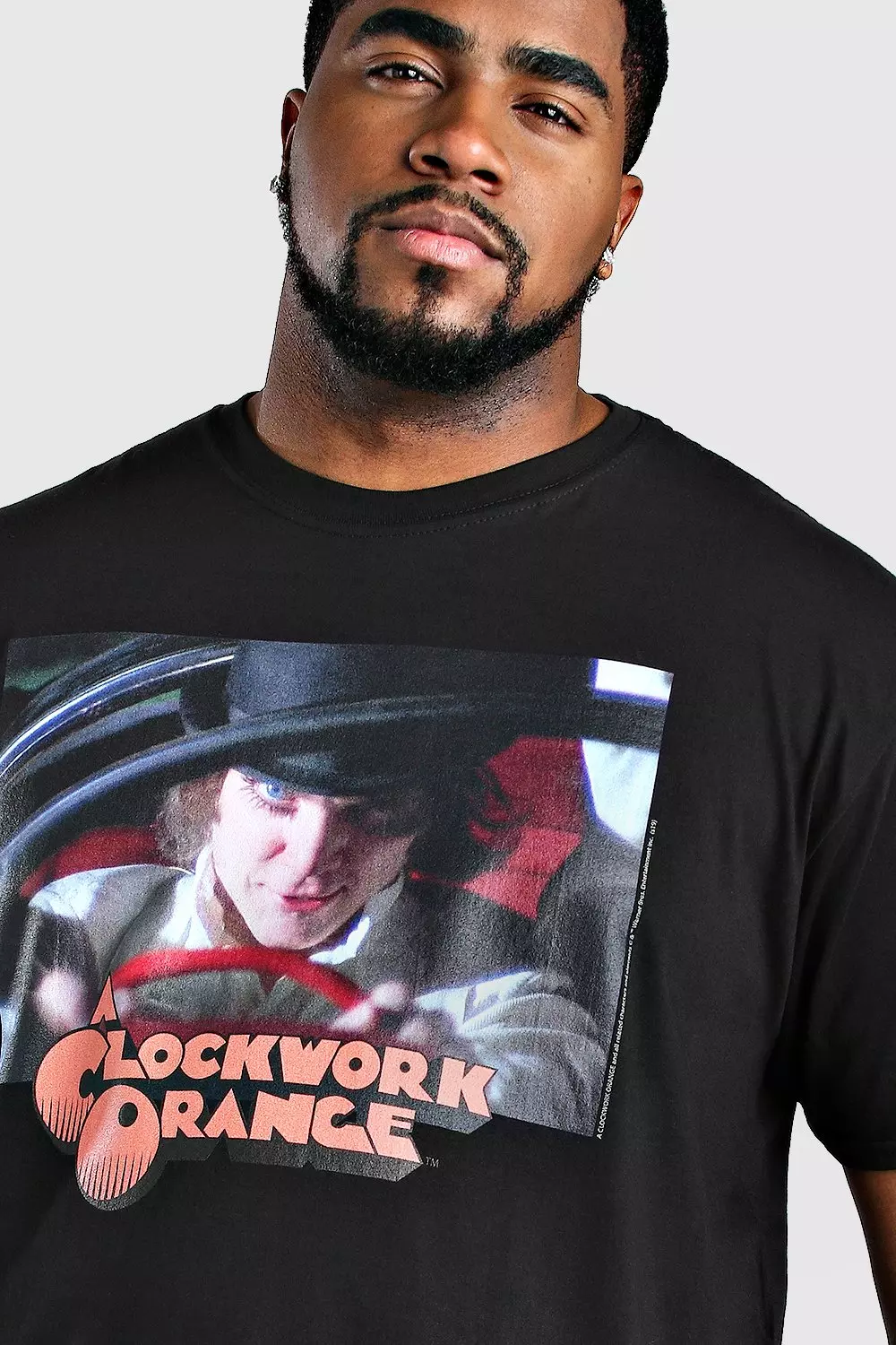 Oversized Clockwork Orange License T-Shirt alternative image