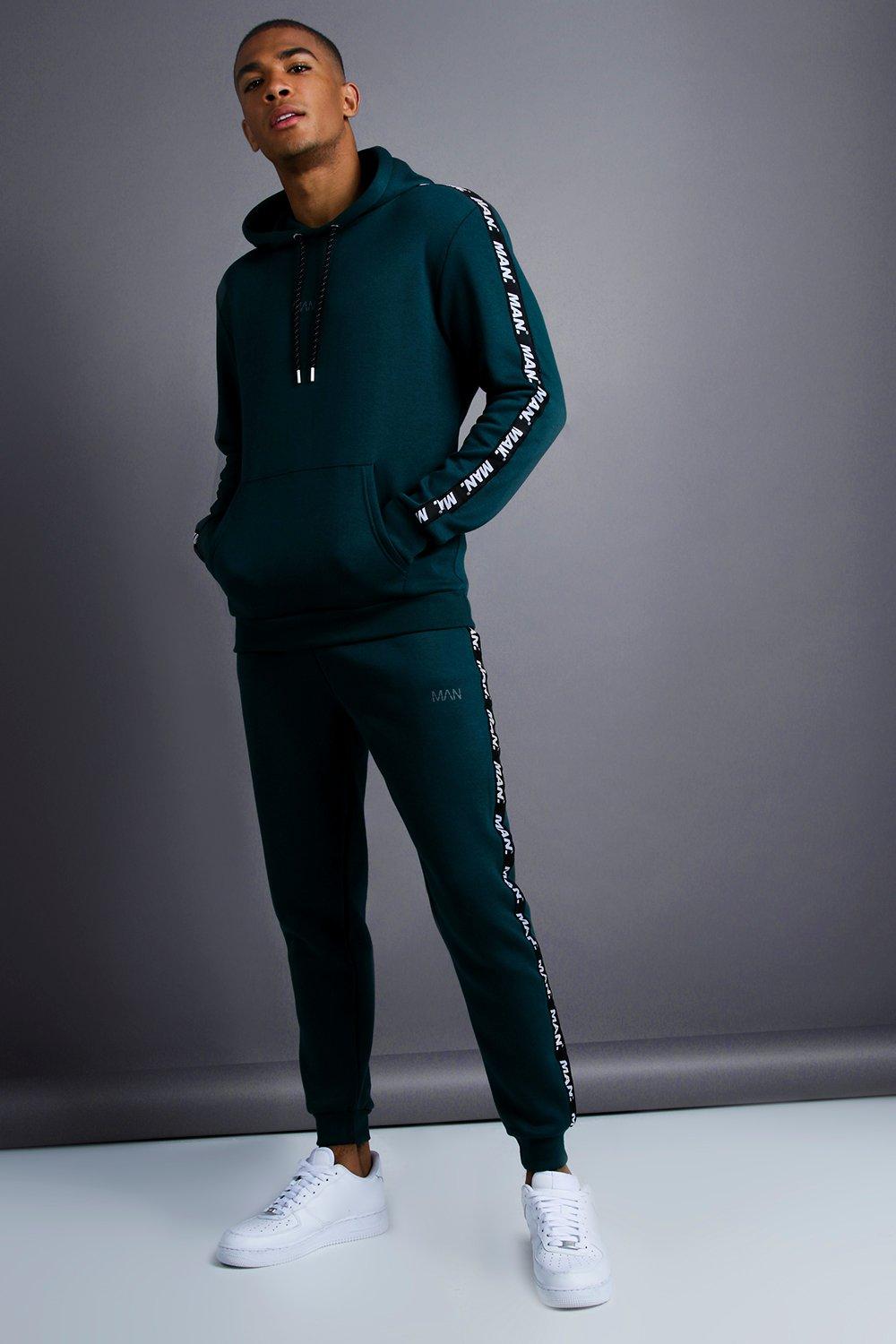 boohooman skinny fit tracksuit