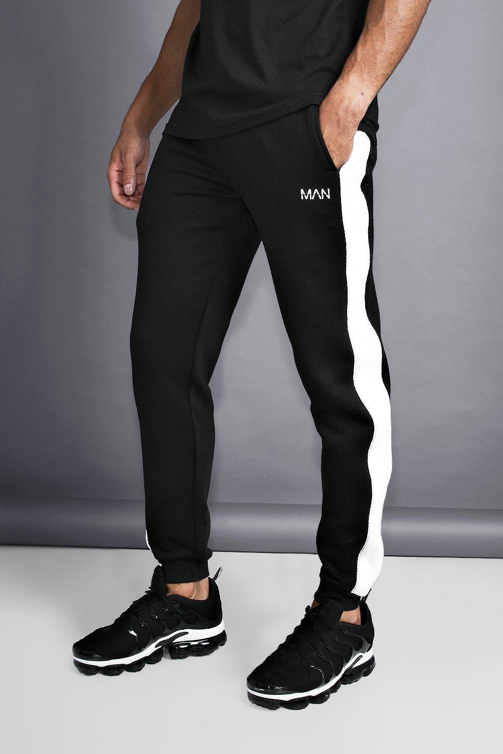boohooman reflective joggers