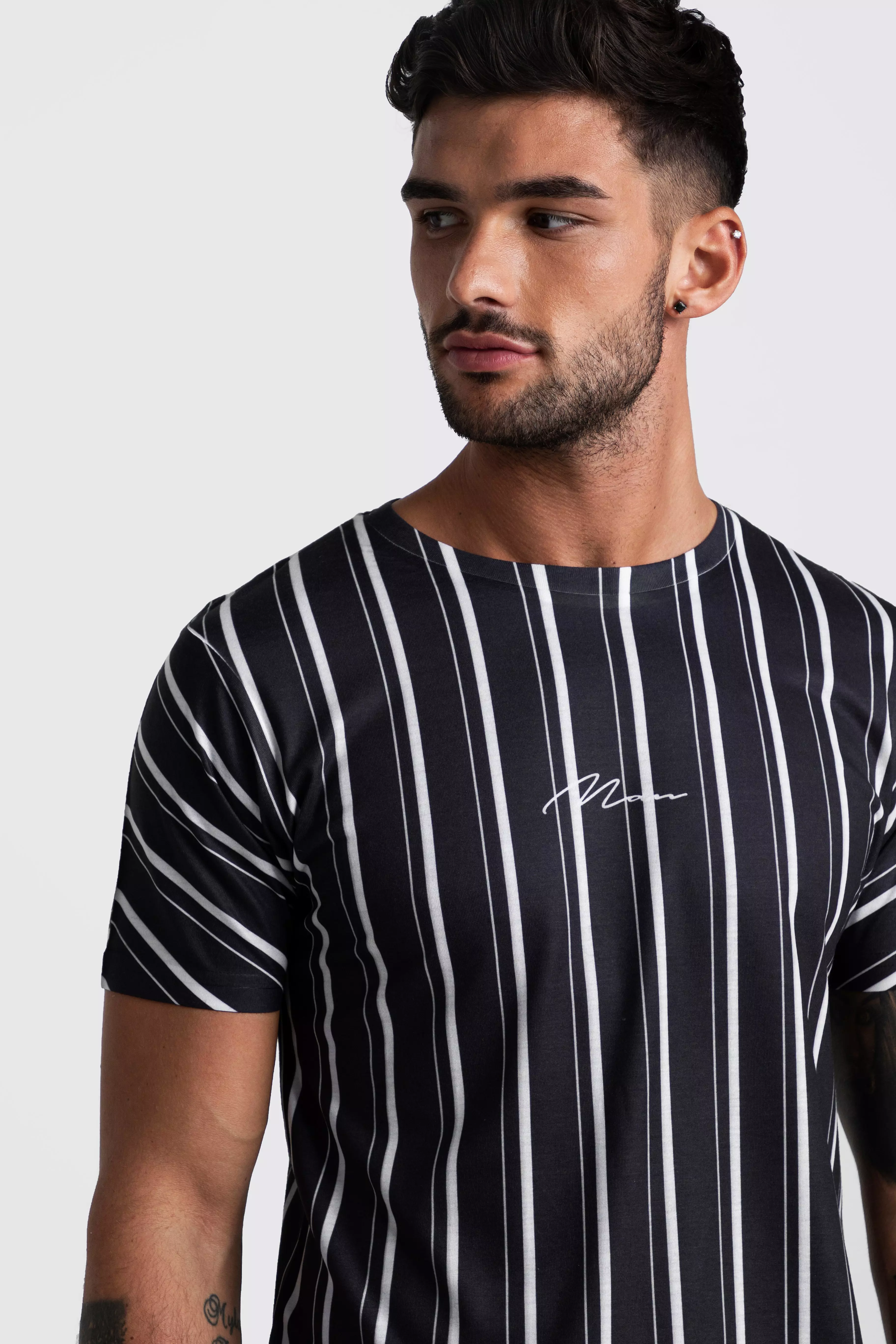 T shirt homme rayé online