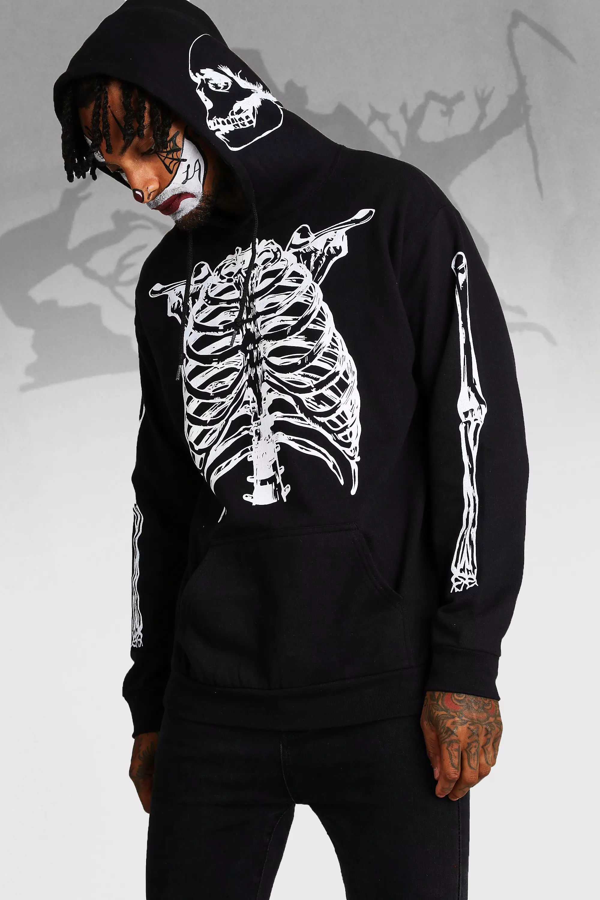 Skeleton hoodie mens sale